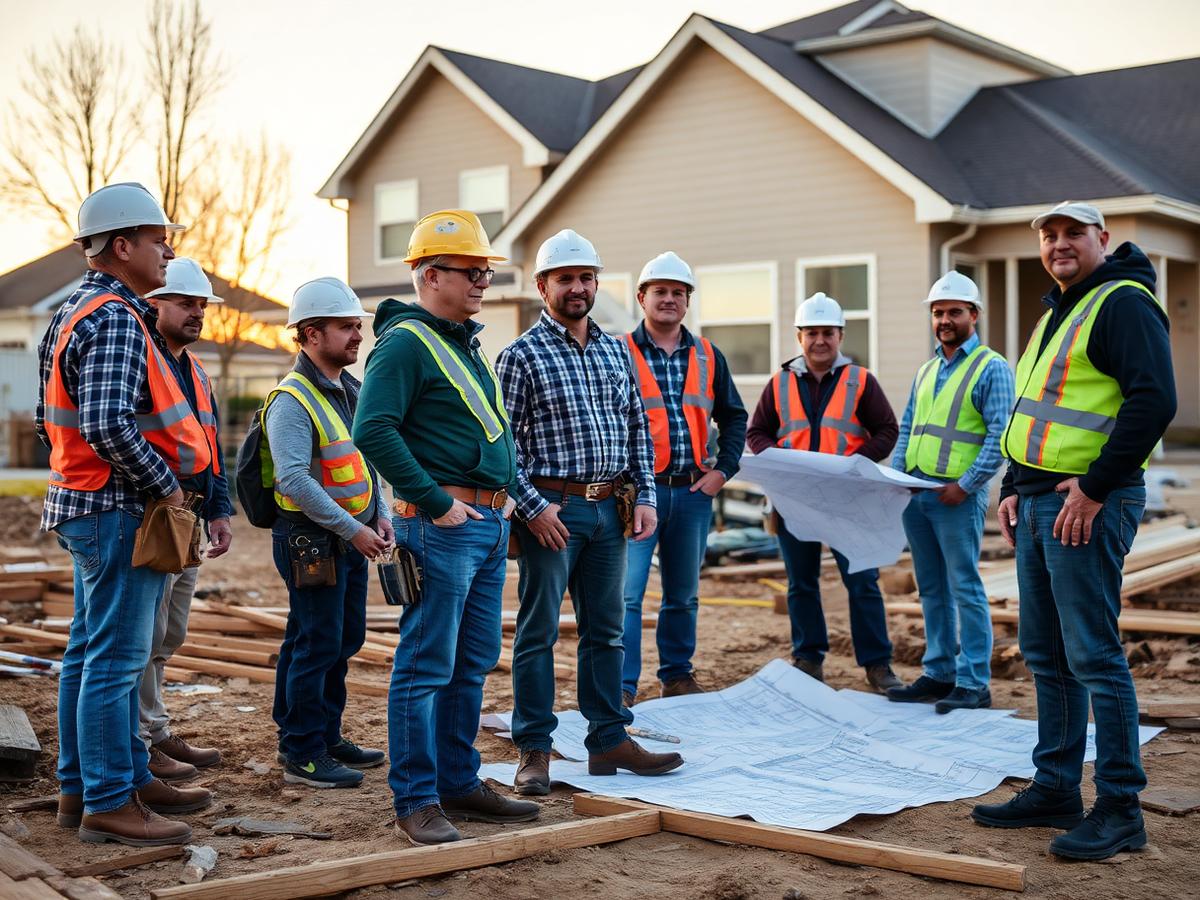 Matador Construction crew on a residential job site
